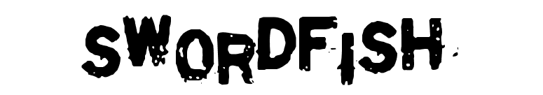 Swordfish font preview