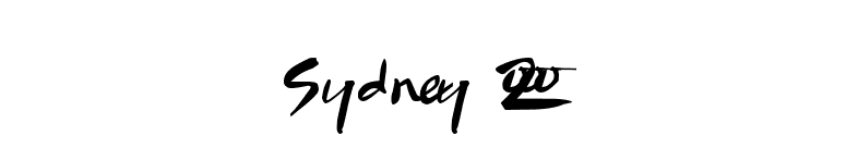 Sydney 2000 font preview