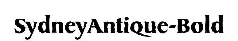 SydneyAntique-Bold font preview