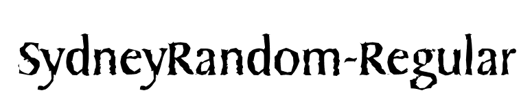 SydneyRandom-Regular font preview
