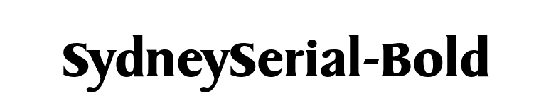 SydneySerial-Bold font preview