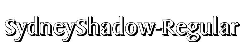 SydneyShadow-Regular font preview