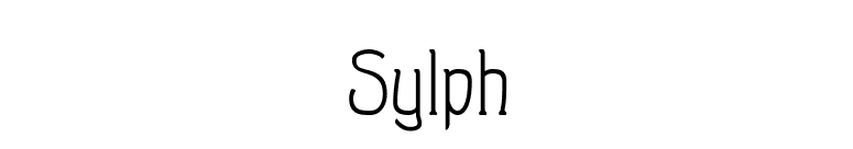 Sylph font preview