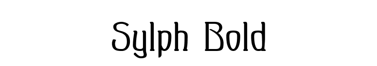 Sylph Bold font preview