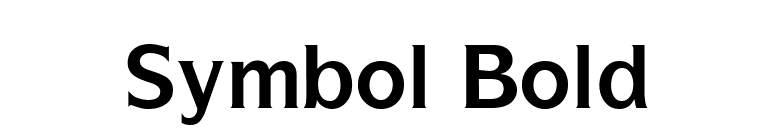 Symbol Bold font preview