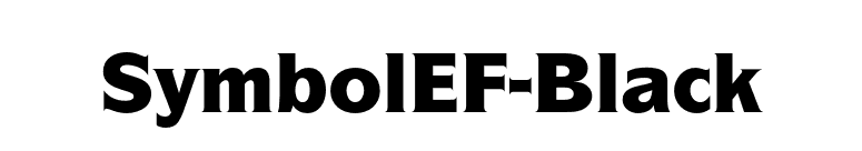 SymbolEF-Black font preview