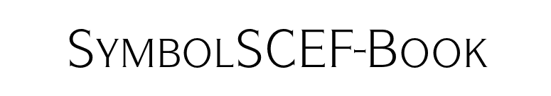 SymbolSCEF-Book font preview
