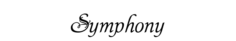 Symphony font preview