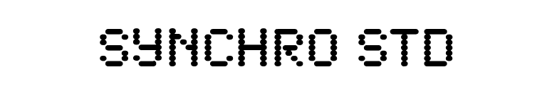 Synchro Std font preview