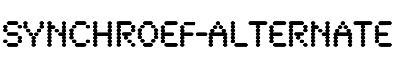 SynchroEF-Alternate font preview