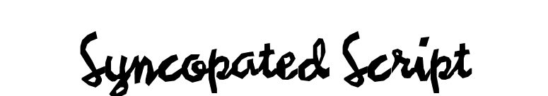 Syncopated Script font preview