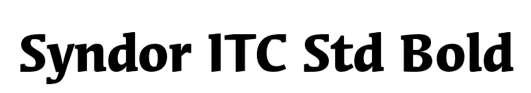 Syndor ITC Std Bold font preview