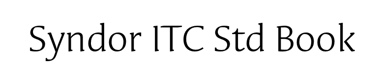 Syndor ITC Std Book font preview