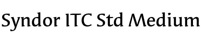 Syndor ITC Std Medium font preview