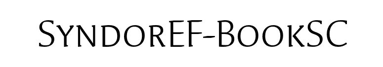 SyndorEF-BookSC font preview