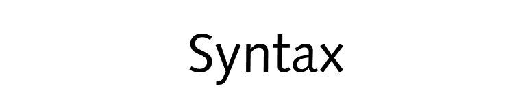 Syntax font preview