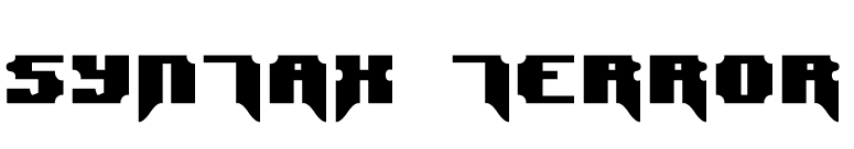 Syntax Terror font preview
