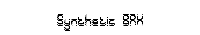 Synthetic BRK font preview
