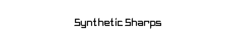 Synthetic Sharps font preview