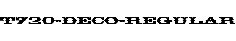 T720-Deco-Regular font preview