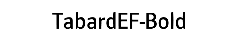 TabardEF-Bold font preview