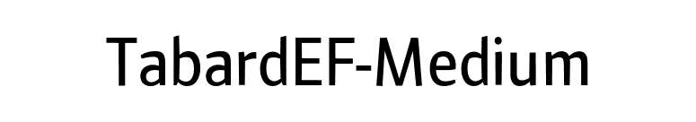 TabardEF-Medium font preview