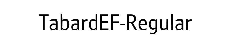 TabardEF-Regular font preview