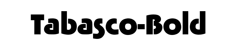 Tabasco-Bold font preview
