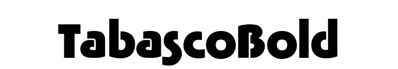 TabascoBold font preview