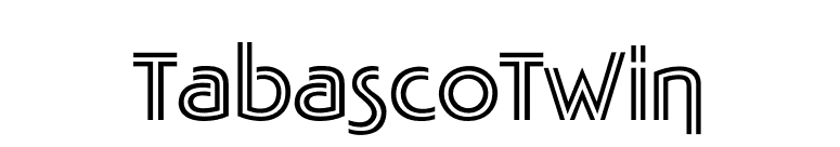 TabascoTwin font preview