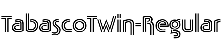TabascoTwin-Regular font preview