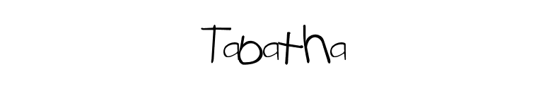 Tabatha font preview