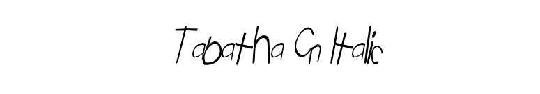 Tabatha Cn Italic font preview