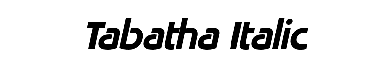Tabatha Italic font preview