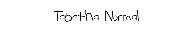 Tabatha Normal font preview