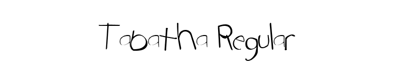 Tabatha Regular font preview