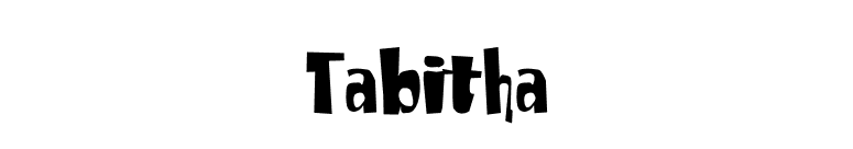 Tabitha font preview
