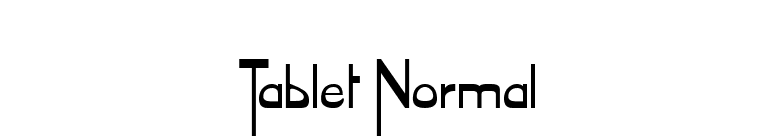 Tablet Normal font preview