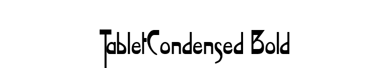 TabletCondensed Bold font preview