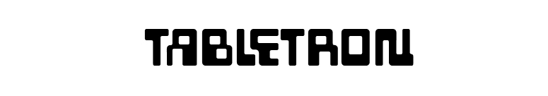 Tabletron font preview
