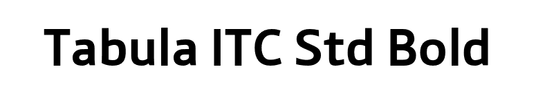 Tabula ITC Std Bold font preview