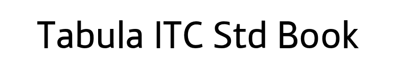 Tabula ITC Std Book font preview