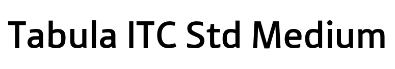 Tabula ITC Std Medium font preview