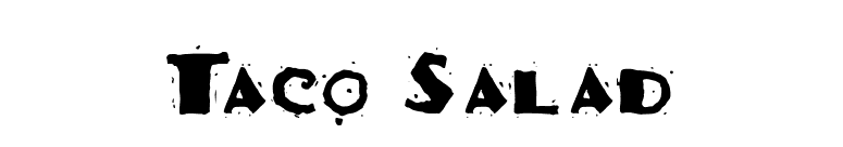 Taco Salad font preview