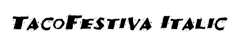 TacoFestiva Italic font preview