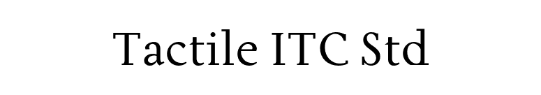 Tactile ITC Std font preview