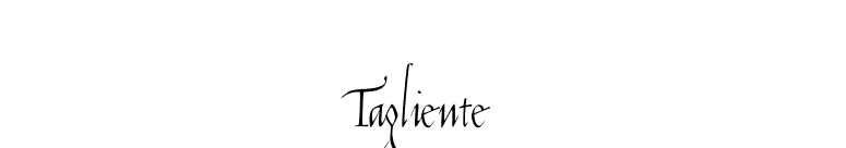 Tagliente font preview