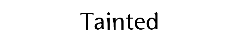 Tainted font preview