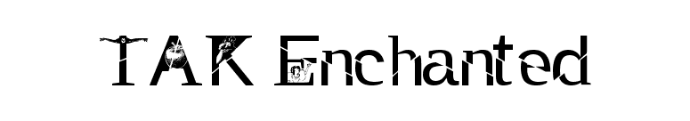 TAK Enchanted font preview
