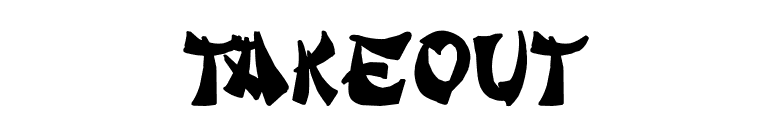 Takeout font preview